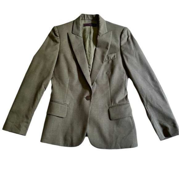 Stella McCartney Jackets & Blazers - Stella McCartney Wool Blazer Brown Gray Size IT 38 US 2 4 XS  Office Classic